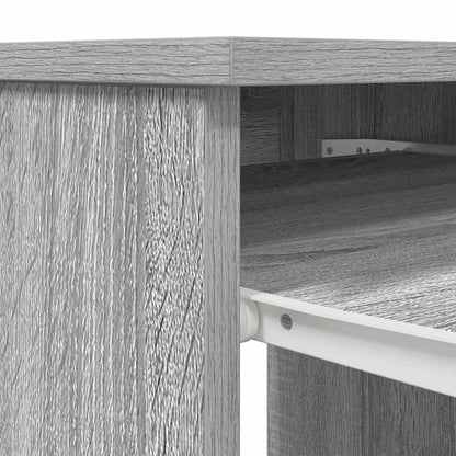 Scrivania Grigio Sonoma 86x49x76 cm in Legno Multistrato