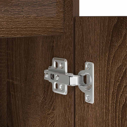 Scrivania Rovere Marrone 86x49x76 cm in Legno Multistrato