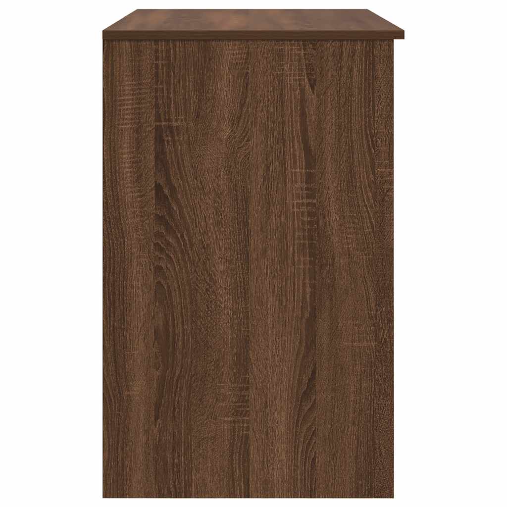Scrivania Rovere Marrone 86x49x76 cm in Legno Multistrato - homemem39