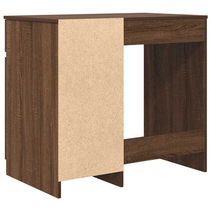 Scrivania Rovere Marrone 86x49x76 cm in Legno Multistrato | homemem39