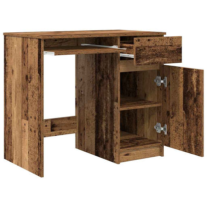 Scrivania Legno Antico 86x49x76 cm in Legno Multistrato - homemem39