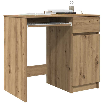 Scrivania Rovere Artigianale 86x49x76 cm in Legno Multistrato