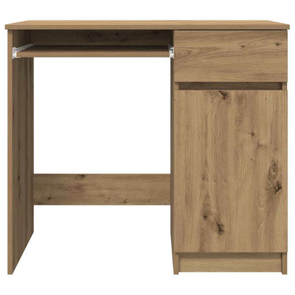 Scrivania Rovere Artigianale 86x49x76 cm in Legno Multistrato