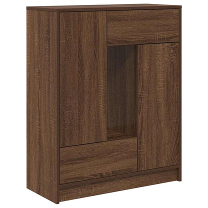 Credenza con Cassetti e Ante Rovere Marrone 73x31x90 cm | homemem39