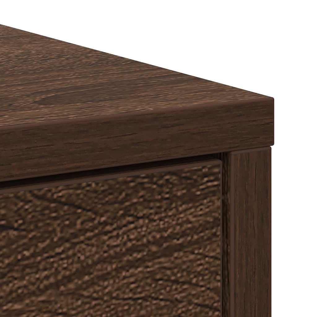 Credenza con Cassetti e Ante Rovere Marrone 73x31x90 cm | homemem39