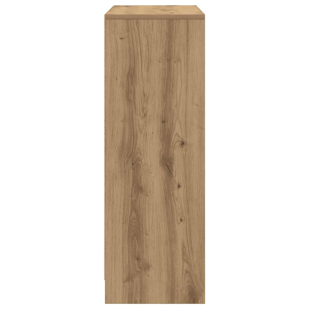 Credenza con Cassetti e Ante Rovere Artigianale 73x31x90 cm