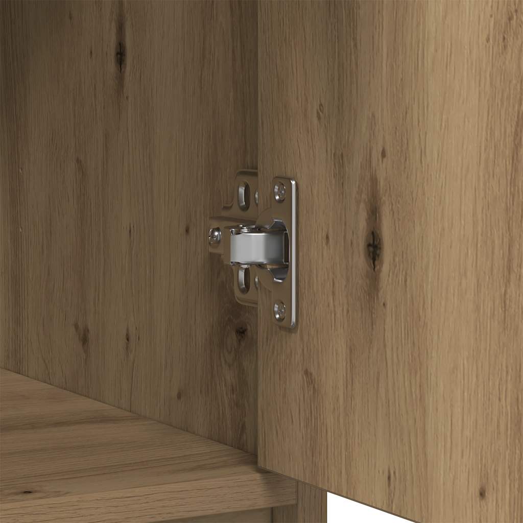 Credenza con Cassetti e Ante Rovere Artigianale 73x31x90 cm