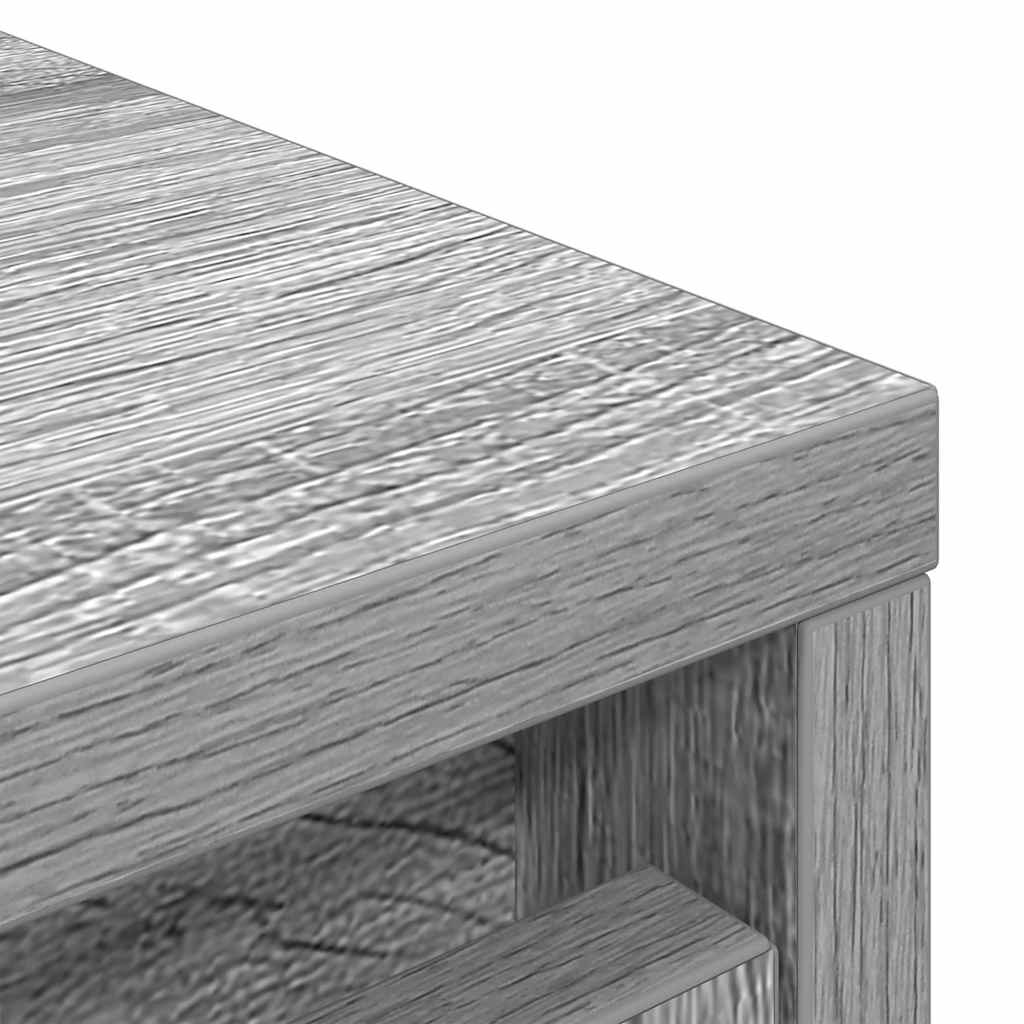 Scarpiera Grigio Sonoma 29,5x34x76 cm in Legno Multistrato - homemem39