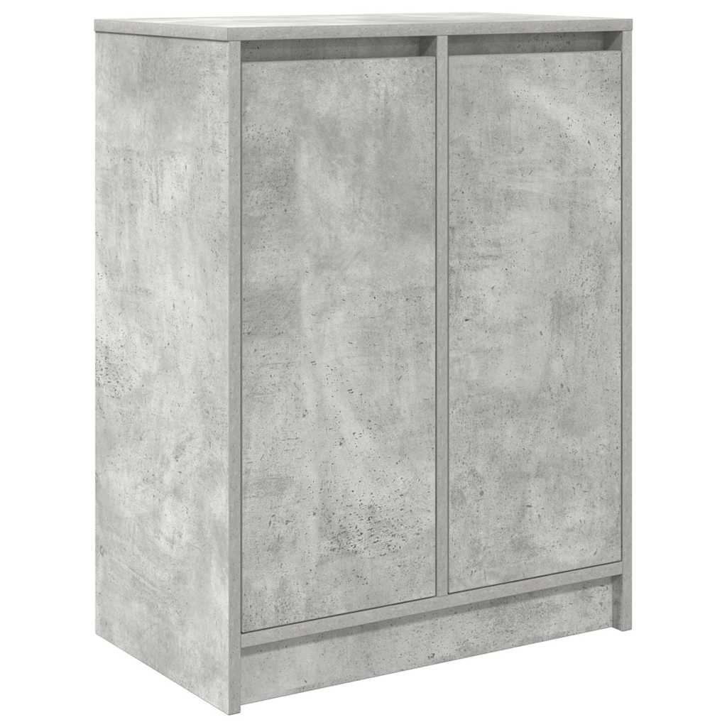 Scarpiera Grigio Cemento 57x34x76 cm in Legno Multistrato - homemem39