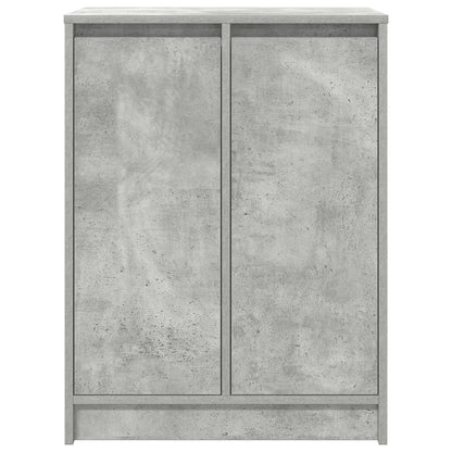 Scarpiera Grigio Cemento 57x34x76 cm in Legno Multistrato - homemem39