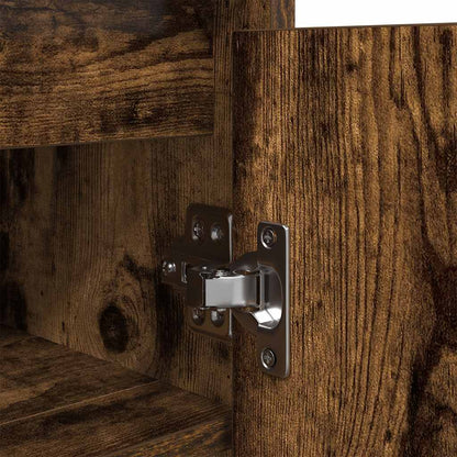 Scarpiera Rovere Fumo 57x34x76 cm in Legno Multistrato - homemem39