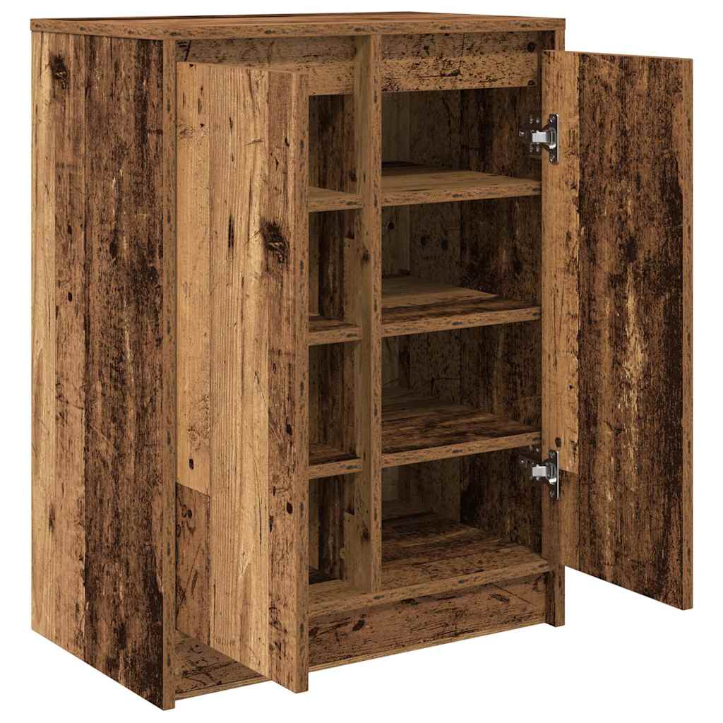Scarpiera Legno Antico 57x34x76 cm in Legno Multistrato - homemem39