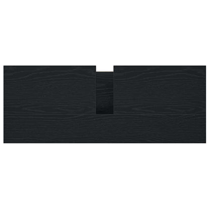 Mobile Lavabo da Bagno con Cassetti Rovere Nero 90x34,5x60 cm | homemem39