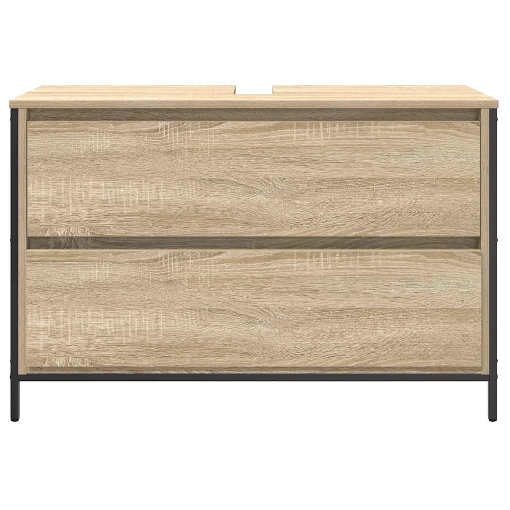 Mobile Lavabo da Bagno con Cassetti Rovere Sonoma 90x34,5x60 cm | homemem39