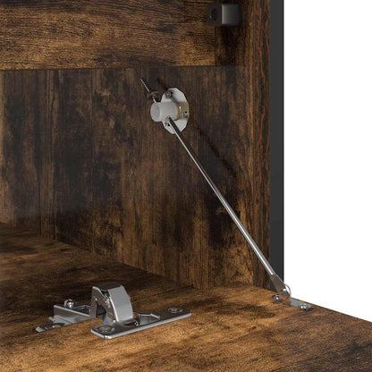 Mobile Lavabo da Bagno con Cassetti Rovere Fumo 90x34,5x60 cm