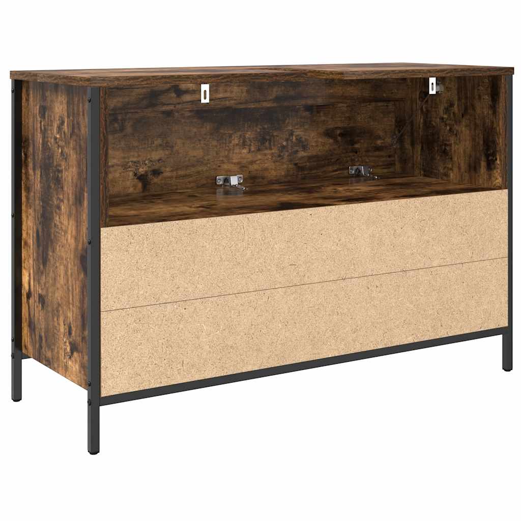 Mobile Lavabo da Bagno con Cassetti Rovere Fumo 90x34,5x60 cm | homemem39