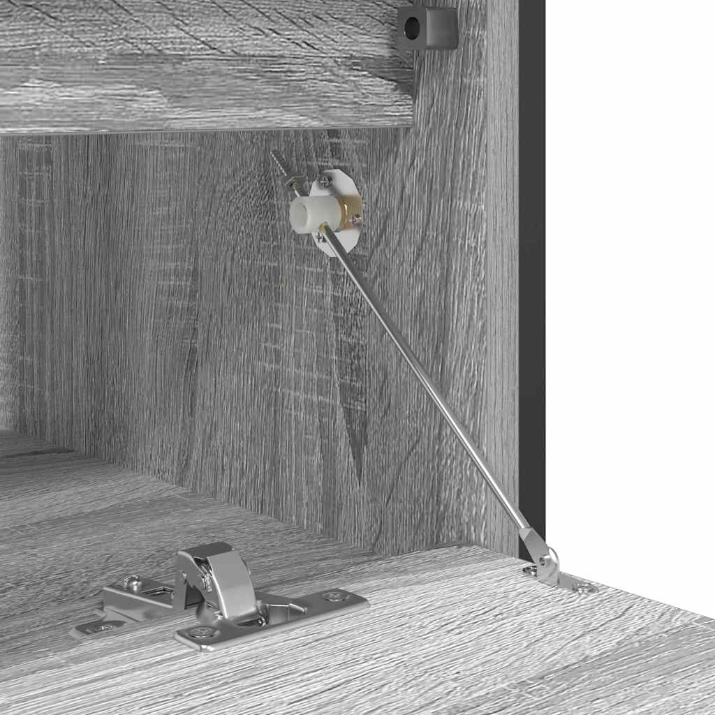 Mobile Lavabo da Bagno con Cassetti Grigio Sonoma 90x34,5x60 cm