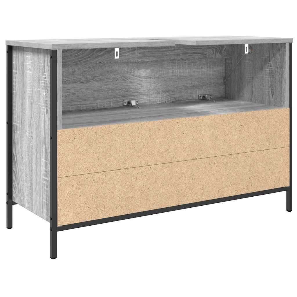 Mobile Lavabo da Bagno con Cassetti Grigio Sonoma 90x34,5x60 cm | homemem39