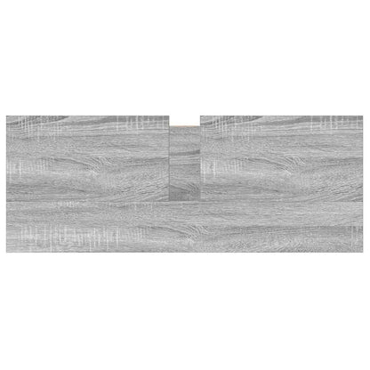 Mobile Lavabo da Bagno con Cassetti Grigio Sonoma 90x34,5x60 cm | homemem39