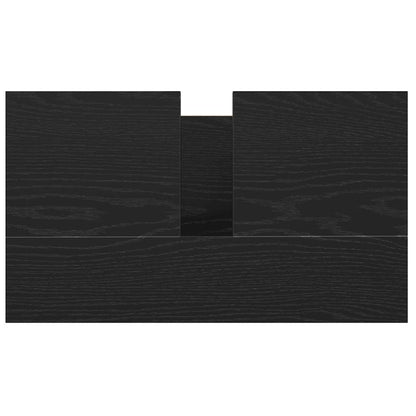 Mobile Lavabo da Bagno con Cassetti Rovere Nero 60x34,5x60 cm