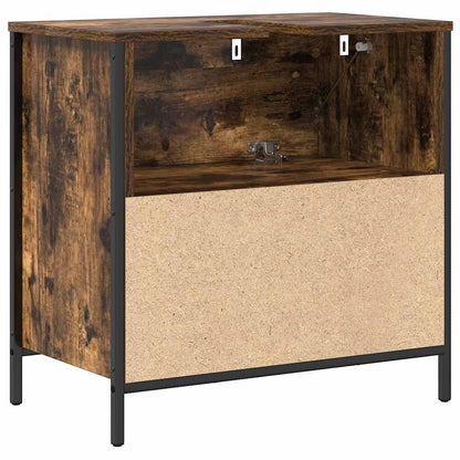 Mobile Lavabo da Bagno con Cassetti Rovere Fumo 60x34,5x60 cm | homemem39