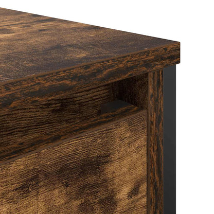 Mobile Lavabo da Bagno con Cassetti Rovere Fumo 60x34,5x60 cm