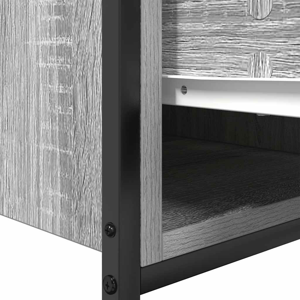 Mobile Lavabo da Bagno con Cassetti Grigio Sonoma 60x34,5x60 cm