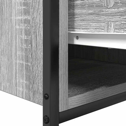 Mobile Lavabo da Bagno con Cassetti Grigio Sonoma 60x34,5x60 cm