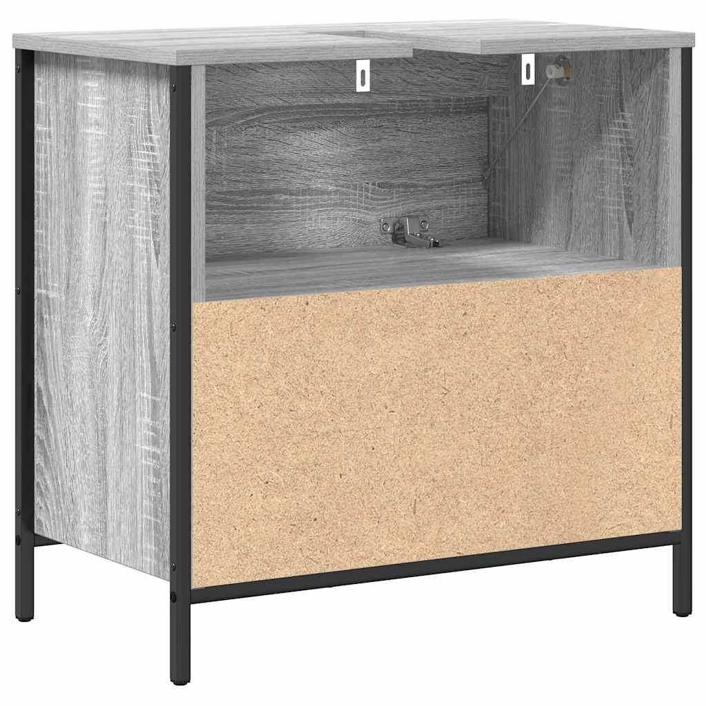 Mobile Lavabo da Bagno con Cassetti Grigio Sonoma 60x34,5x60 cm | homemem39