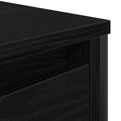 Mobile Lavabo con Cassetti Rovere Nero 90x34,5x60 cm