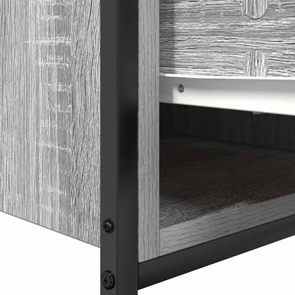 Mobile Lavabo con Cassetti Grigio Sonoma 90x34,5x60 cm