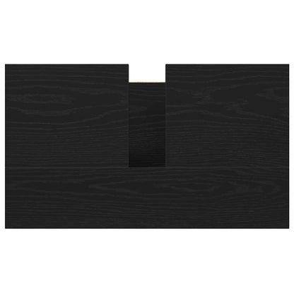 Mobile Lavabo da Bagno Nero 60x34,5x60 cm | homemem39