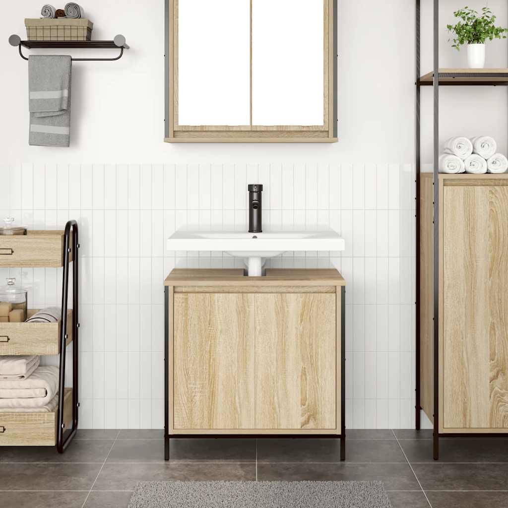 Mobile Lavabo da Bagno Rovere Sonoma 60x34,5x60 cm | homemem39