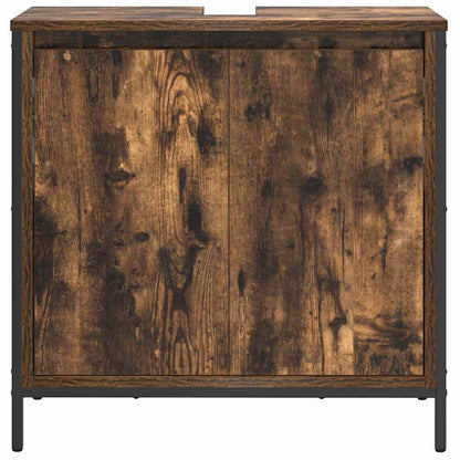 Mobile Lavabo da Bagno Rovere Fumo 60x34,5x60 cm
