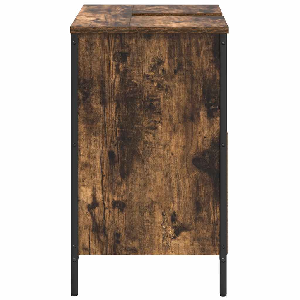 Mobile Lavabo da Bagno Rovere Fumo 60x34,5x60 cm