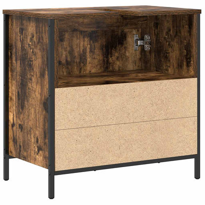 Mobile Lavabo da Bagno Rovere Fumo 60x34,5x60 cm