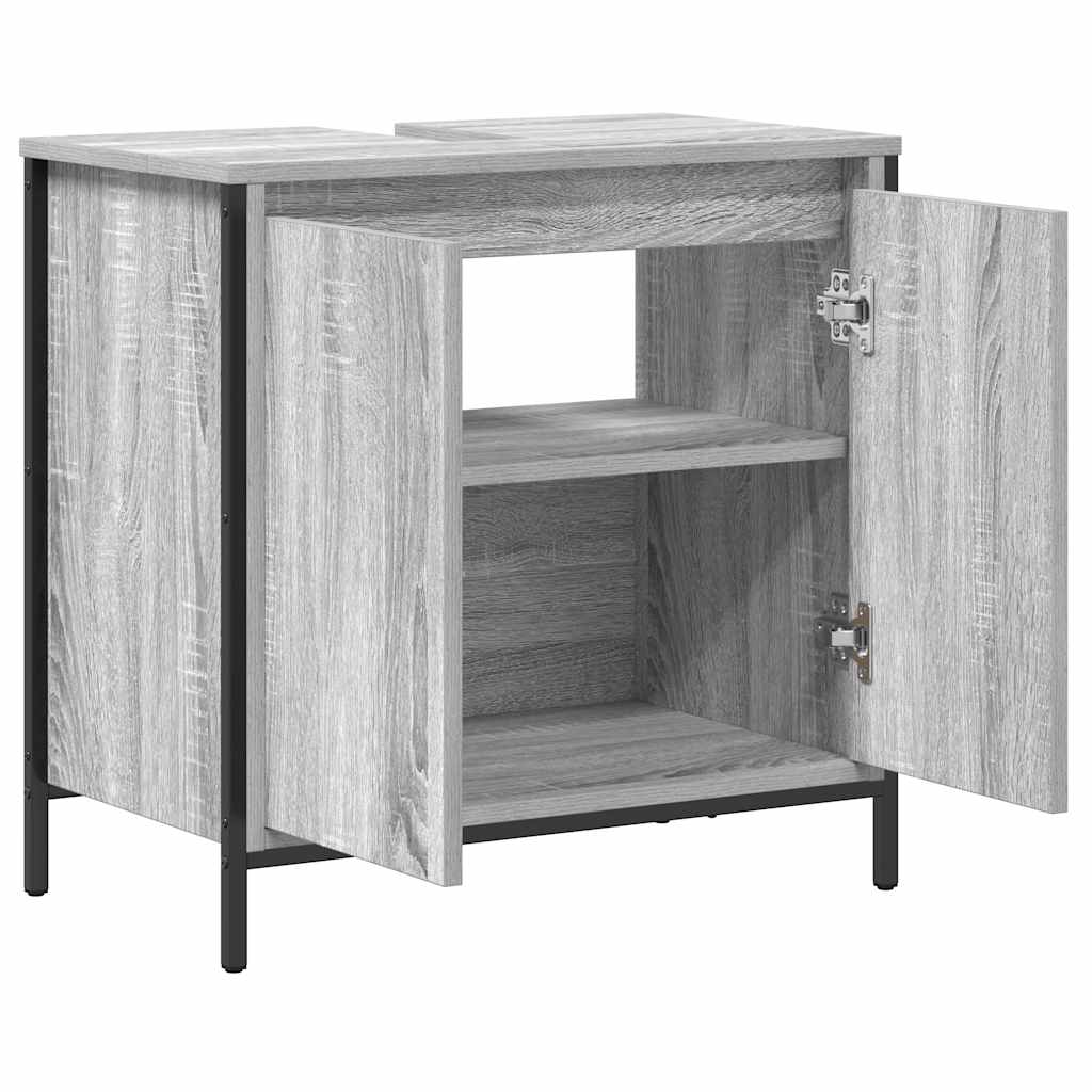 Mobile Lavabo da Bagno Grigio Sonoma 60x34,5x60 cm | homemem39