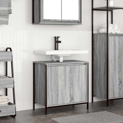 Mobile Lavabo da Bagno Grigio Sonoma 60x34,5x60 cm | homemem39
