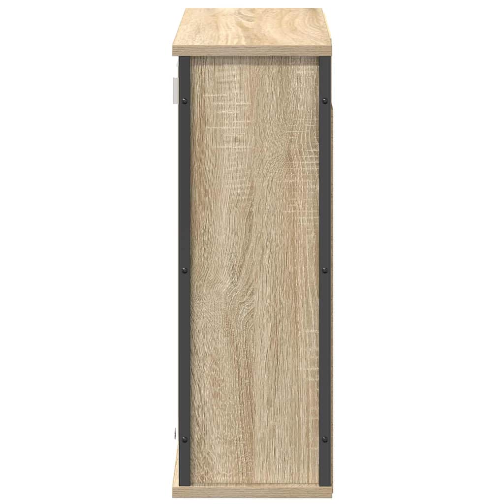 Pensile da Bagno con Specchio Rovere Sonoma 60x21x60 cm | homemem39