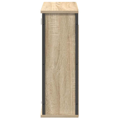 Pensile da Bagno con Specchio Rovere Sonoma 60x21x60 cm | homemem39