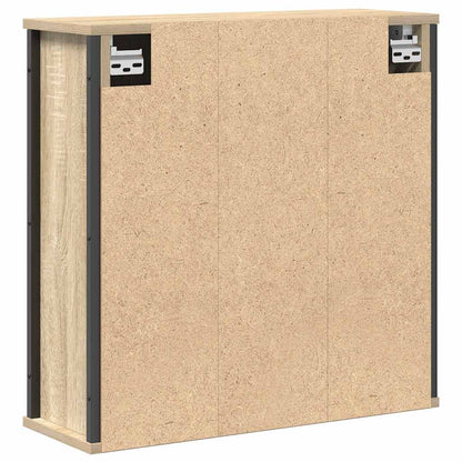 Pensile da Bagno con Specchio Rovere Sonoma 60x21x60 cm | homemem39