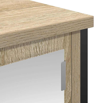 Pensile da Bagno con Specchio Rovere Sonoma 60x21x60 cm | homemem39