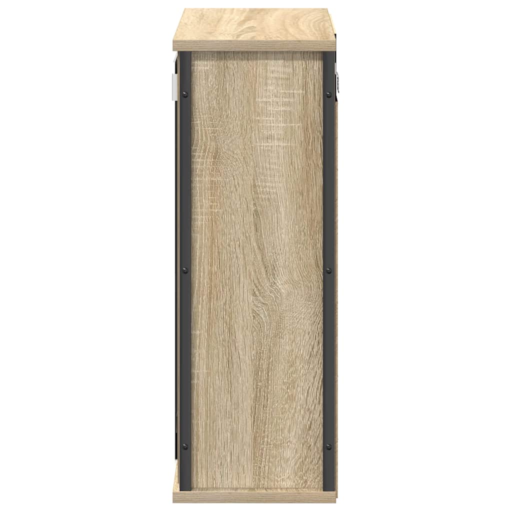Pensile da Bagno con Specchio Rovere Sonoma 50x21x60 cm | homemem39