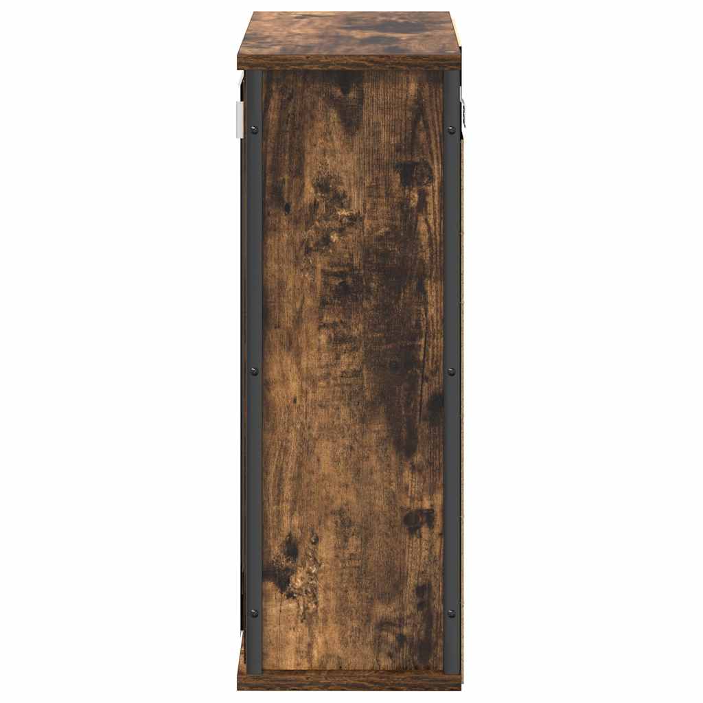 Pensile da Bagno con Specchio Rovere Fumo 50x21x60 cm | homemem39