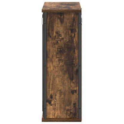Pensile da Bagno con Specchio Rovere Fumo 50x21x60 cm