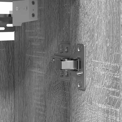 Pensile da Bagno con Specchio Grigio Sonoma 50x21x60 cm