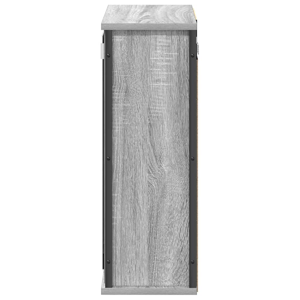 Pensile da Bagno con Specchio Grigio Sonoma 50x21x60 cm | homemem39