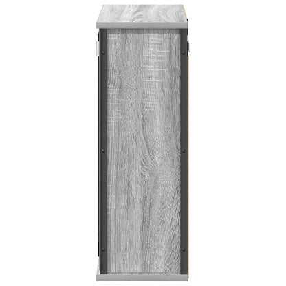 Pensile da Bagno con Specchio Grigio Sonoma 50x21x60 cm | homemem39