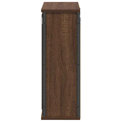 Pensile da Bagno con Specchio Rovere Marrone 50x21x60 cm | homemem39