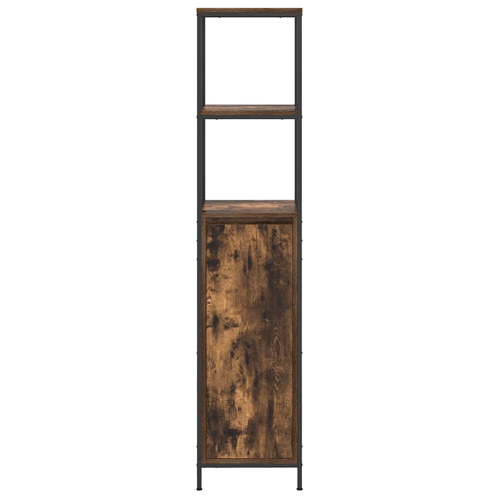 Mobile da Bagno con Ripiani Rovere Fumo 36x35x165 cm | homemem39